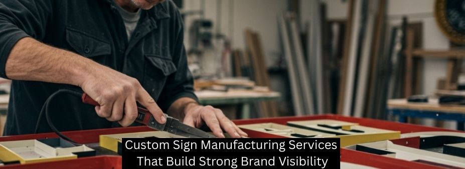 Custom Sign Manufacturing Services That Build Strong Brand Visibility